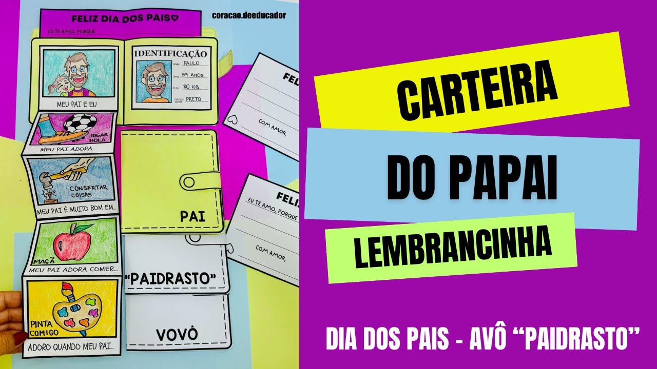 Carteira - Dia dos Pais #diadospais