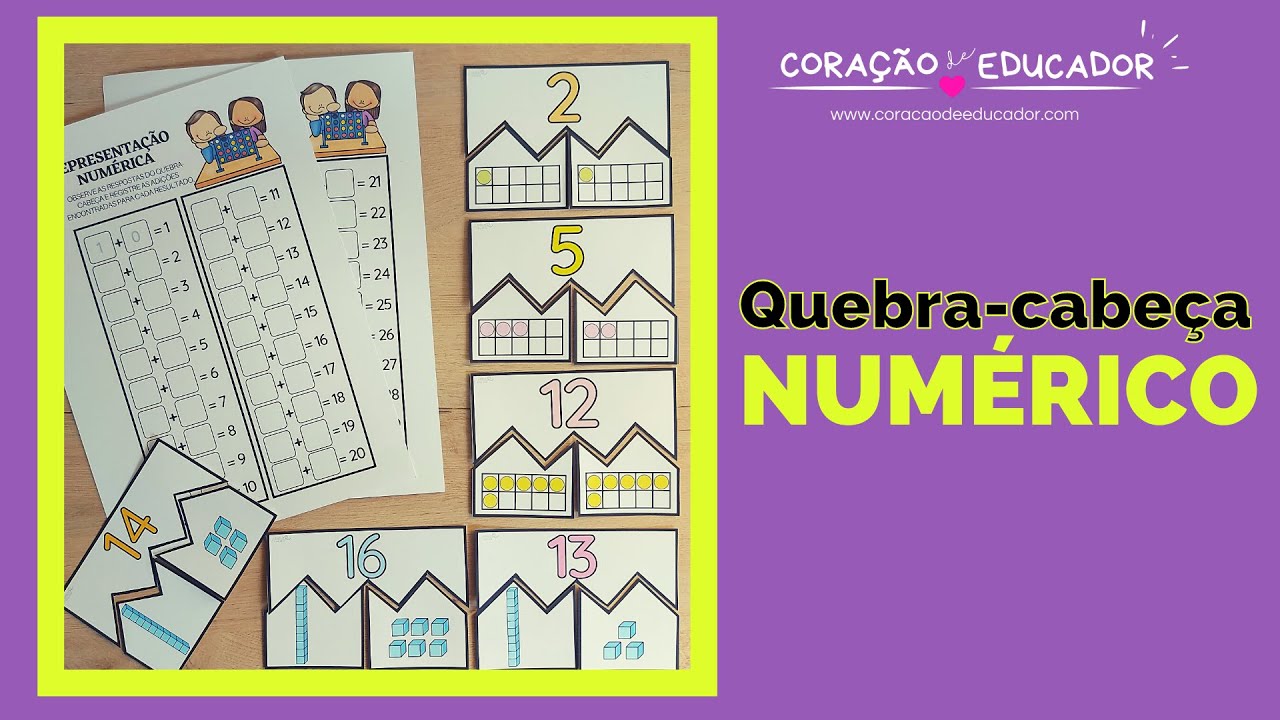 QUEBRA-CABEÇA NUMÉRICO #jogosmatematicos #recursospedagogicos #jogospedagogicos