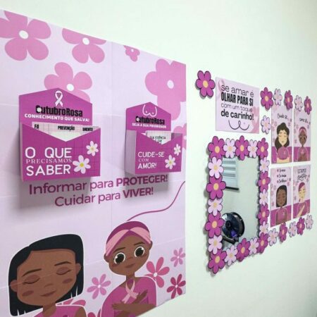 Painel Outubro Rosa – Toque de Cuidado