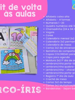 Kit de Volta às Aulas – Arco-Íris