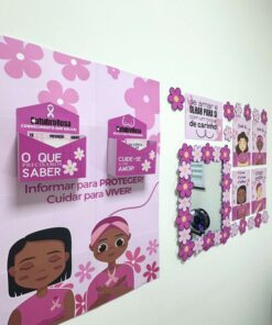 Painel Outubro Rosa - Toque de Cuidado