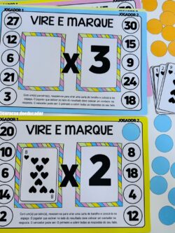 Jogo - Vire e Marque – Multiplicação