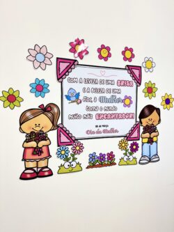 Painel e Lembrancinha Dia da Mulher