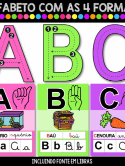 Alfabeto de Parede - Cores