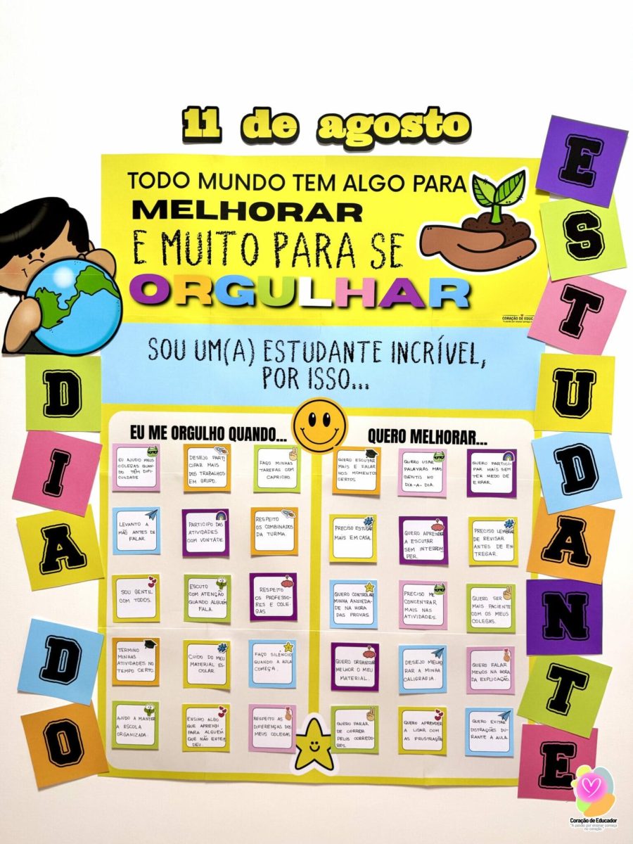 Painel Interativo – Dia do Estudante - - Pedagogia de Ideias Painel Interativo – Dia do Estudante