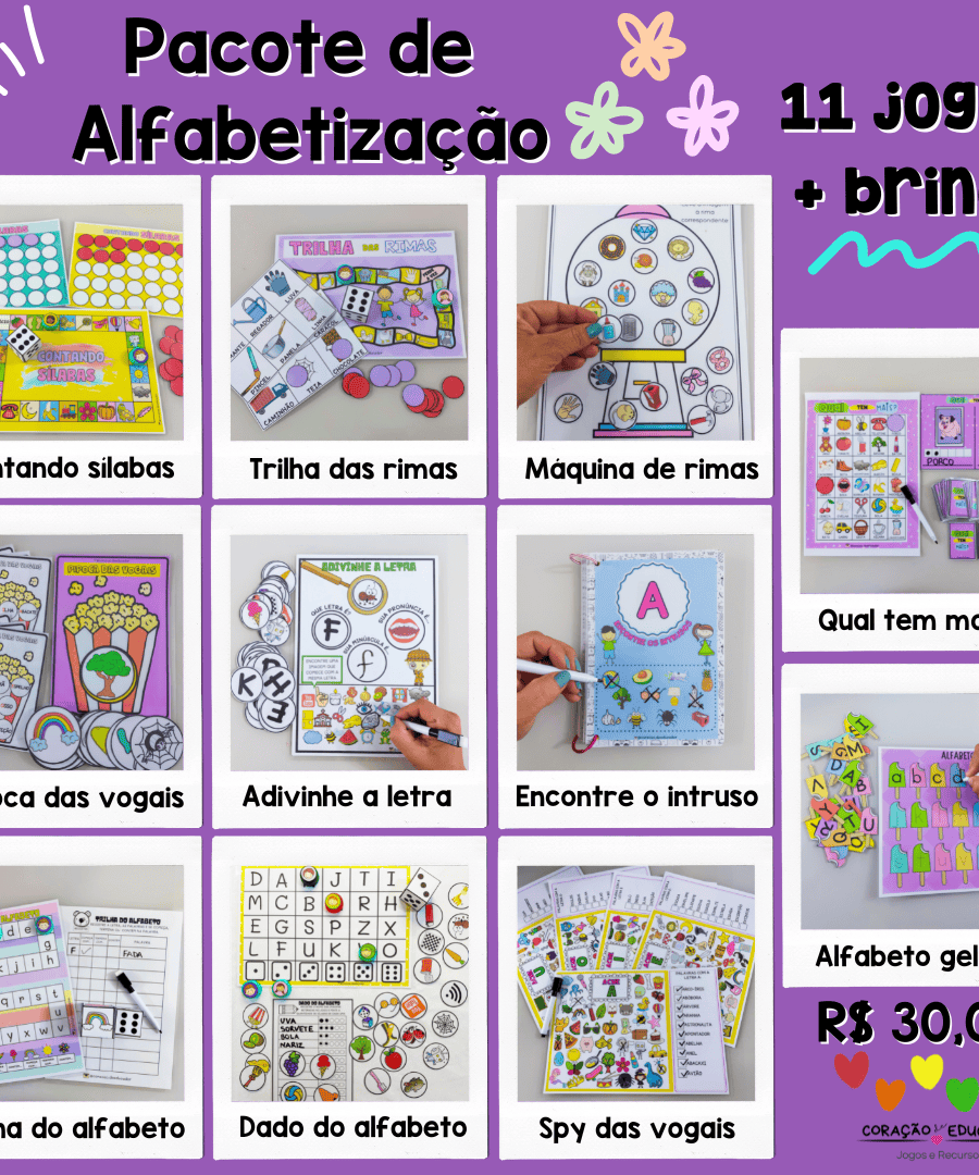 FEED POST PACOTE DE ALFABETIZAÇÃO FEED POST PACOTE DE ALFABETIZAÇÃO