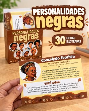 Personalidades Negras Brasileiras - 30 Fichas Ilustradas